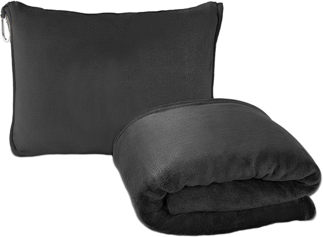 [빈즈] 프리미엄 극세사 여행용 담요 파우치 세트