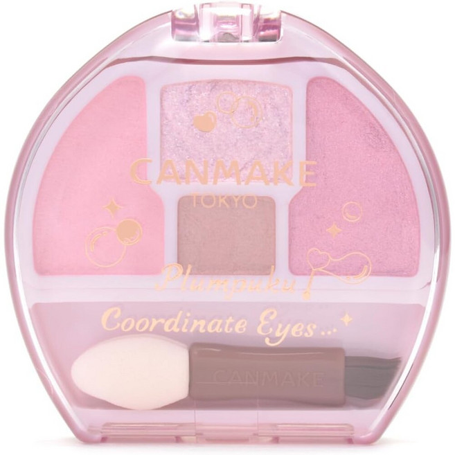 CANMAKE Plumpuku Coordinate Eyes 臥蠶淚袋眼影盤 05粉紫 三種妝感, 1個