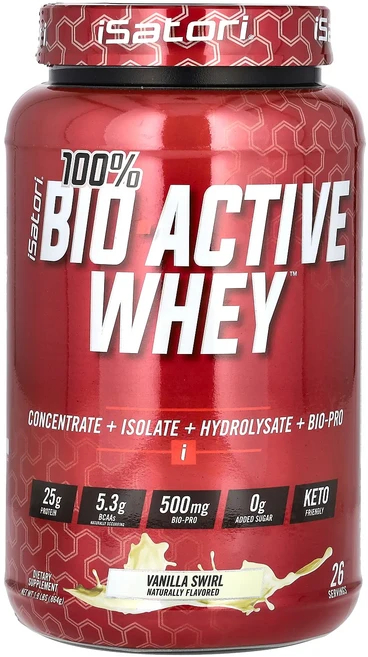 새해 건강을 선물하세요 Isatori 100% 바이오 액티브 유청 바닐라 스월 864g(1.9lb) 특별관리진행, 1, 864g - 쿠팡