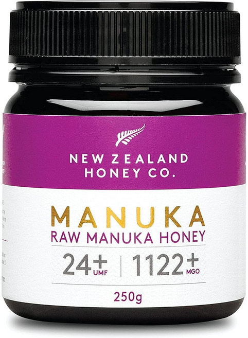 ZEALAND HONEY CO 뉴질랜드 허니 Co. 생 마누카 꿀 UMF 24+ / MGO 1122+ 인증 8.8온스, 냄새 UMF 24+, 249.48g, 1개
