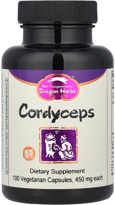 드래곤 허브 107262 동충하초 450mg 베지캡슐 100정, 1개 - 쿠팡