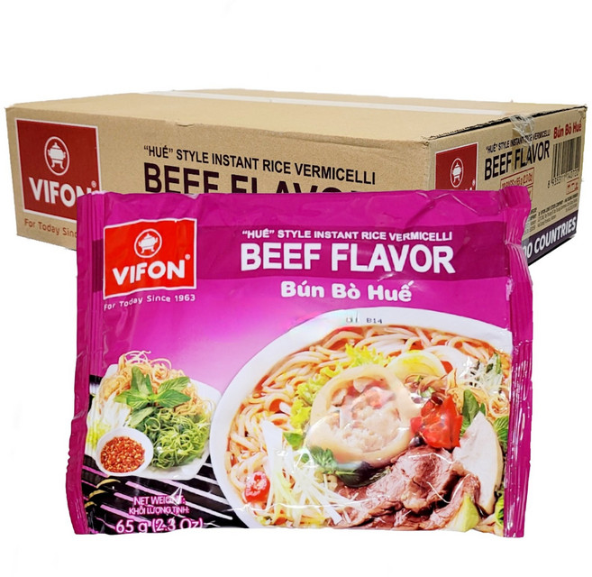 베트남 비폰 분보후에 쌀국수 BUN BO HUE, 65g, 24개