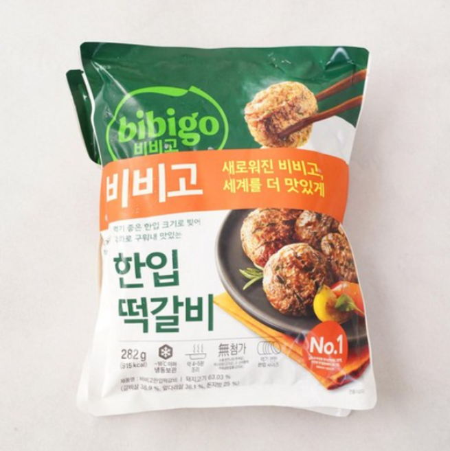 [메가마트]CJ 비비고 한입 떡갈비 282g, 2개