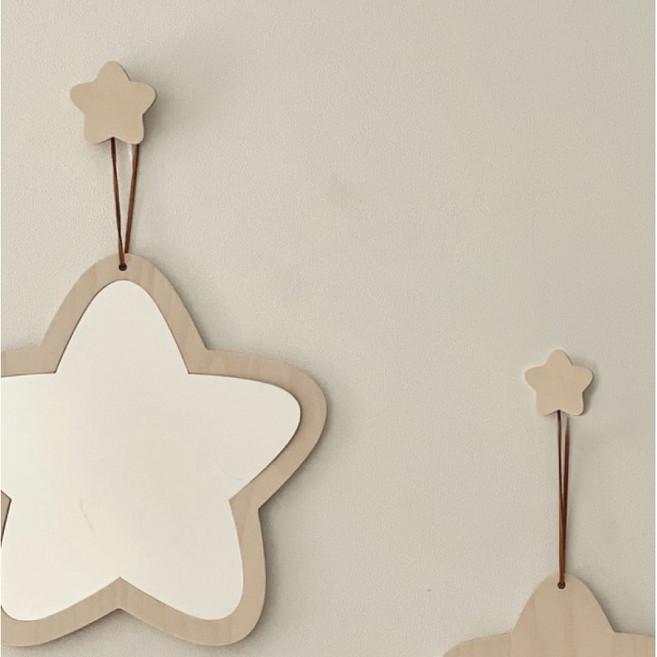 하이오즈 별모양 자작나무 원목 꼭꼬핀, 스몰, 1개, 스몰