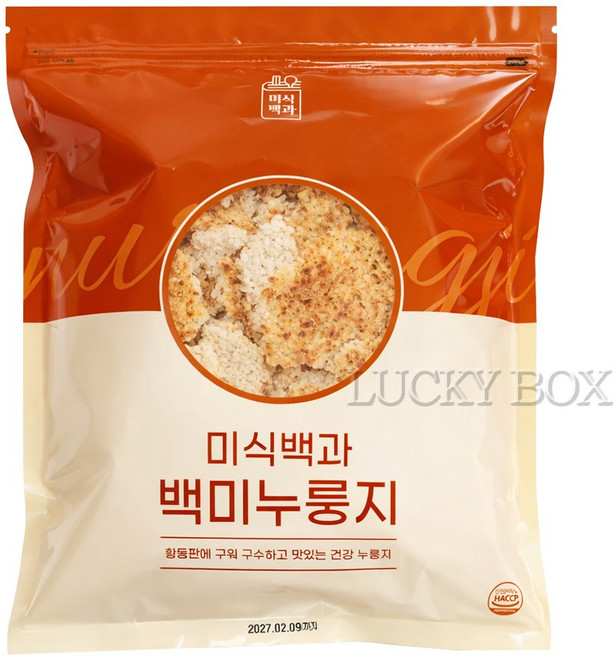 미식백과 구수한 건강 백미 누룽지 1kg, 1개