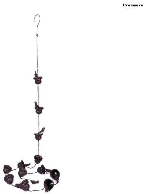 낙수관 빗물받이 홈통 처마 지붕 한옥 레인체인 물받이, 2.4