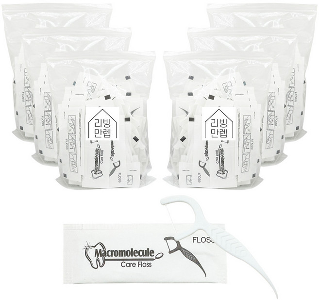 개별 포장 치실 400D 고강도 대용량 리빙만렙, 1세트, 600개입