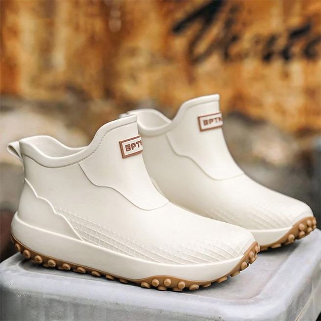 여름 패션 가벼운 남자 레인부츠 작업용 낚시화 남성 미끄럼방지 장화 JF-1025