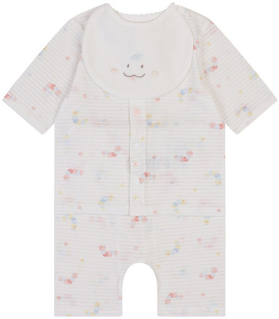 아가방 신생아 아기 여름 이월 7부 뱀이7부오픈내의(턱받이) 01S317635