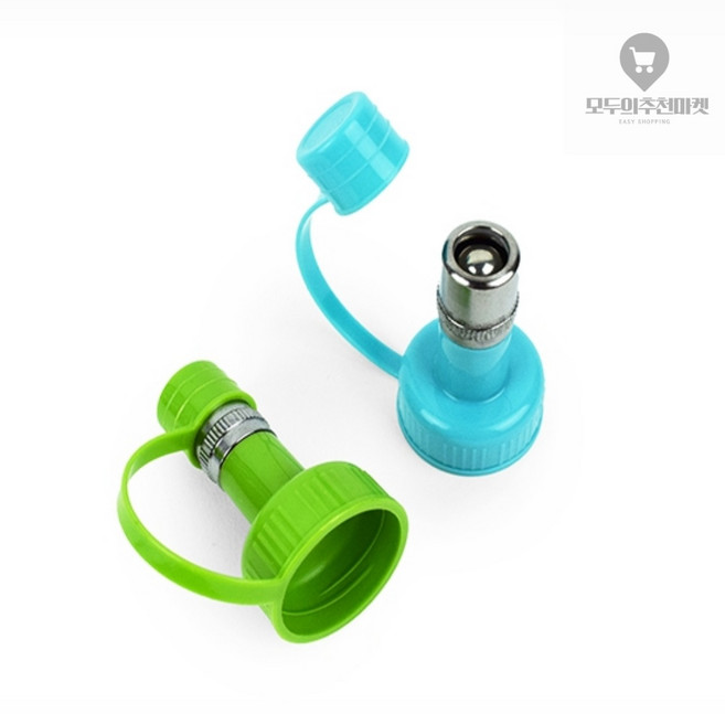 애견 산책 물병꼭지 애견급수, 그린, 1개