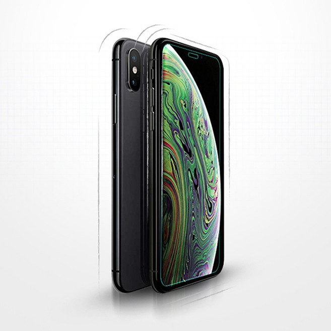 투에이비 글라스 아이폰X XS XR MAX 2.5D 9H 강화유리 2매, 1개