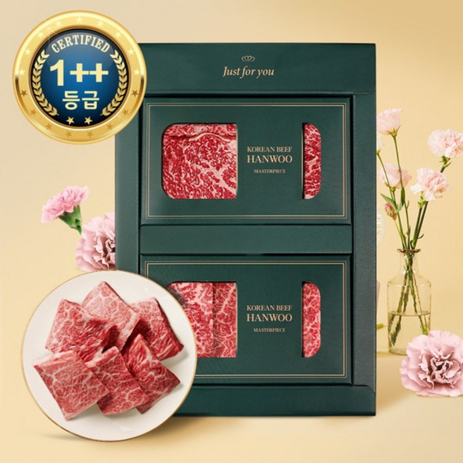 안심한우 1++등급 감사실속세트 등심 250g+살치살 250g, 없음