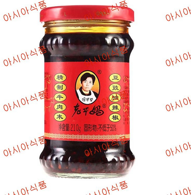 라오깐마 정제리우로우요라지오 중화요리 소스, 210g, 4개