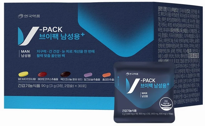 브이팩 남성용 멀티비타민, 90g, 1개 - 쿠팡