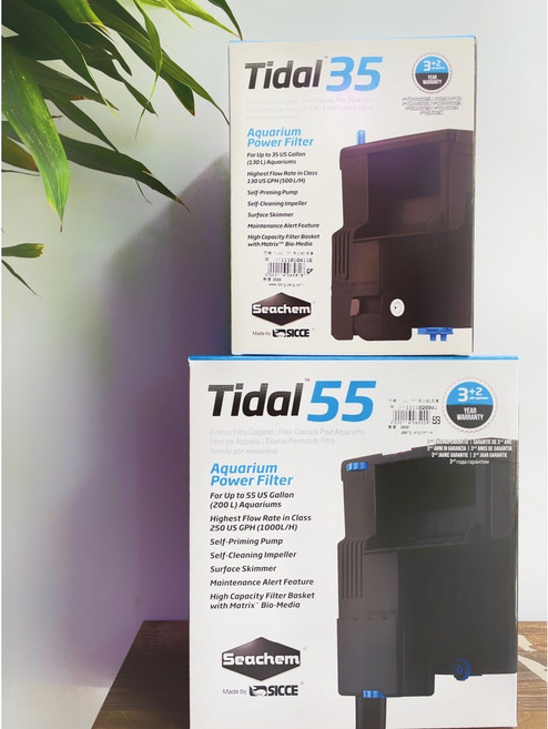 魚寶妹水族 西肯 Tidal 多功能外掛過濾器，圓桶過濾，除油膜，多型號可選，快速出貨, 1個, Tidal 35