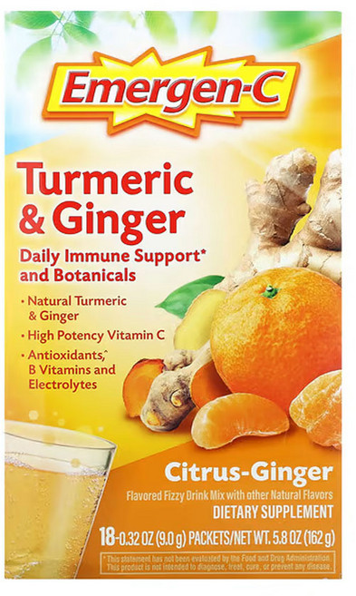 이머젠-C 강황&진저 감귤류-진저 18개 각각 0.32oz(9g), 1개, 18회분