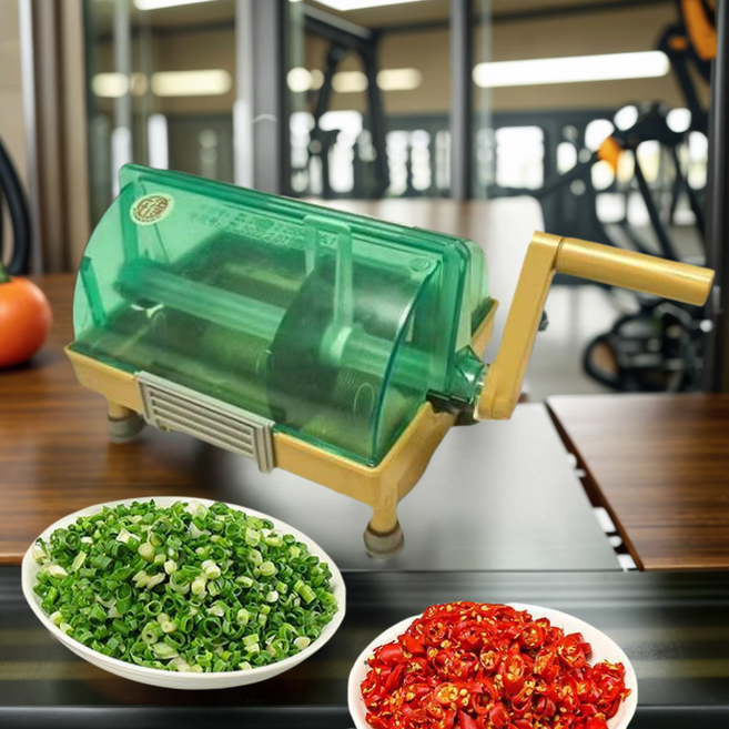 업소용 야채 절단기 식당 고추 탕파절단기 파써는기계 컷팅, 그린, 1개