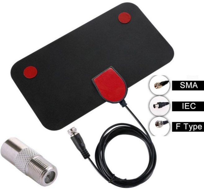 dmb안테나 디지털 실내 증폭 TV 안테나 HD 200마일 HDTV 증폭기 포함 VHF/UHF 응답 야외 세트, C, 01 C