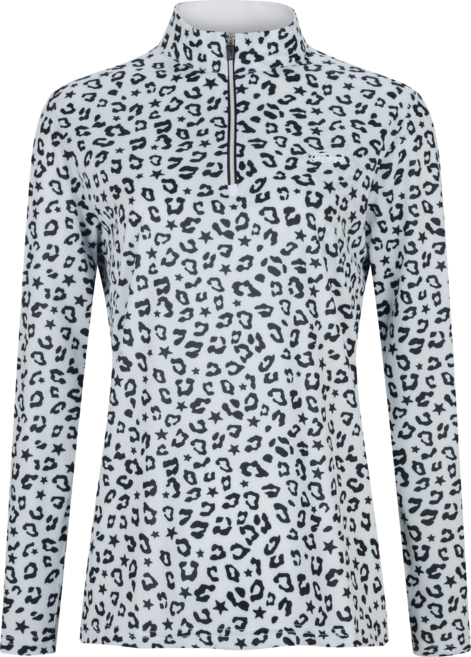 스위스 몽크로스 골프 여성 긴팔 무늬 집업티셔츠