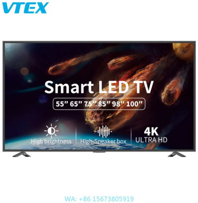 85인치 스마트 안드로이드 LCD 4K 이중 강화유리 TV 공장도 가격 평면 스크린 텔레비전 HD 최고의