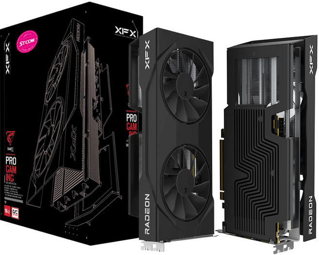 XFX 라데온 RX 9060 XT SWIFT DUAL OC D6 16GB AMD 그래픽카드
