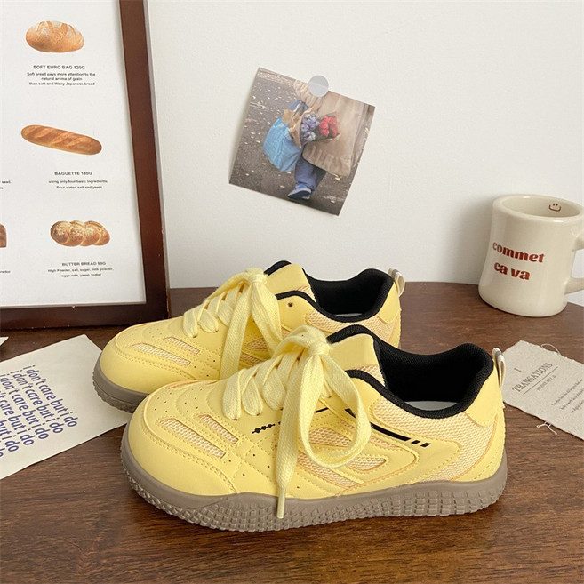 Aesero 여성 둥근 앞코 미끄럼방지 발편한 운동화 매쉬런닝화