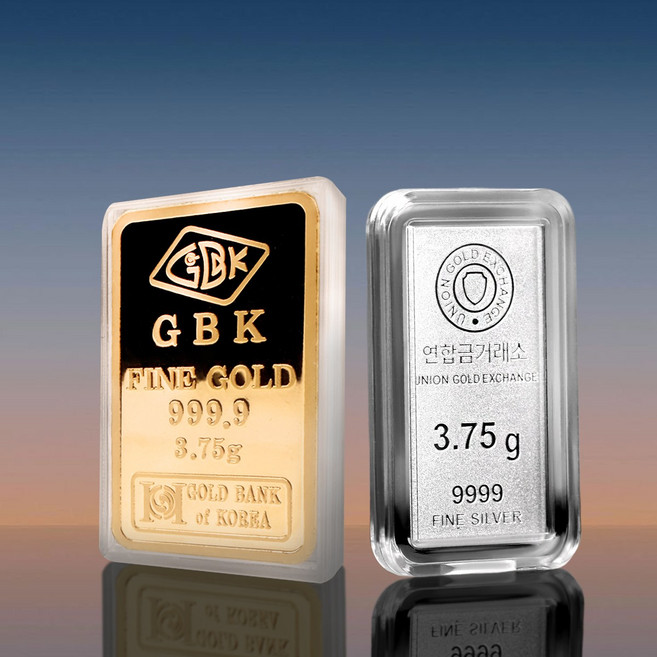 (1+1) 24K 999.9% 순금 1돈 골드바 3.75g + 포나인 실버바 3.75g 선물