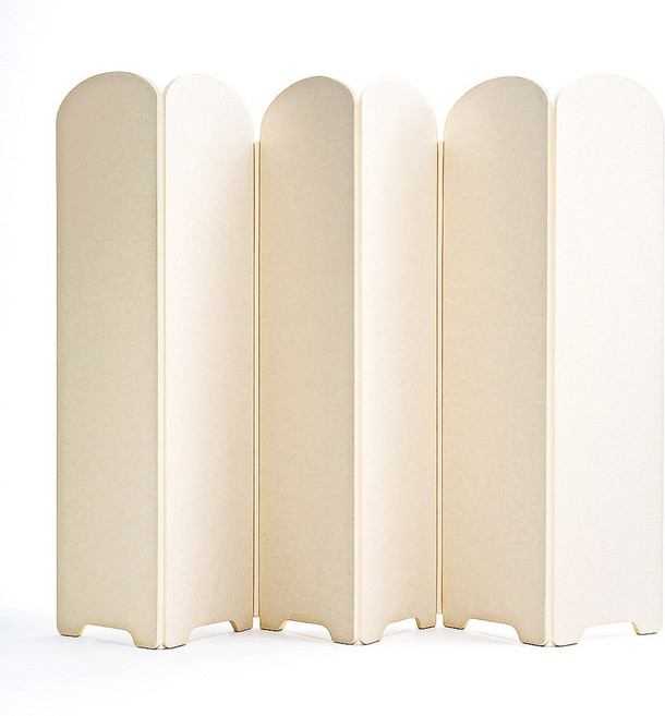 소리가 폴리에스터 페브릭 가벽파티션 공간분리 접이식 가림막 칸 스탠드 1200x2400, 아치형, 베이지