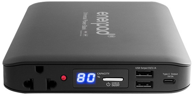 新款enerpad AC27KD 攜帶式直流電/交流電行動電源 27000mAh戶外電源･公司貨一年保固, Black