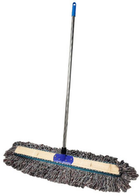 플렌티 강당걸레 원사 색사 홀더락 60cm 75cm 90cm 105cm 밀대 막대 체육관 청소, 플렌티색사강당걸레60cm홀더락+스텐봉세트, 1개