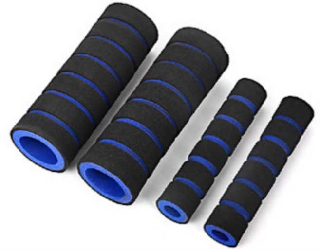 이프로 오토바이 자전거 킥보드 브레이크 손잡이 스펀지 커버, 1세트, 블루