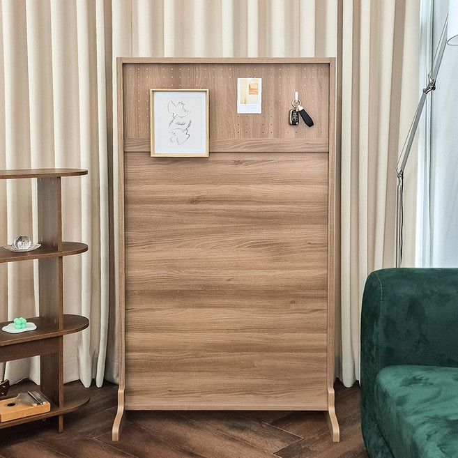 카미코코 공간분리 가벽 가림막 스탠드 타공판 펀칭 파티션 835x1500, 아카시아