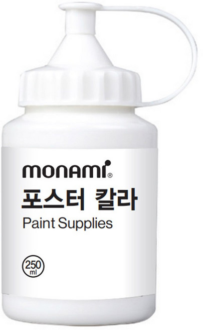 모나미 포스터 칼라 화이트, 250ml, 1색