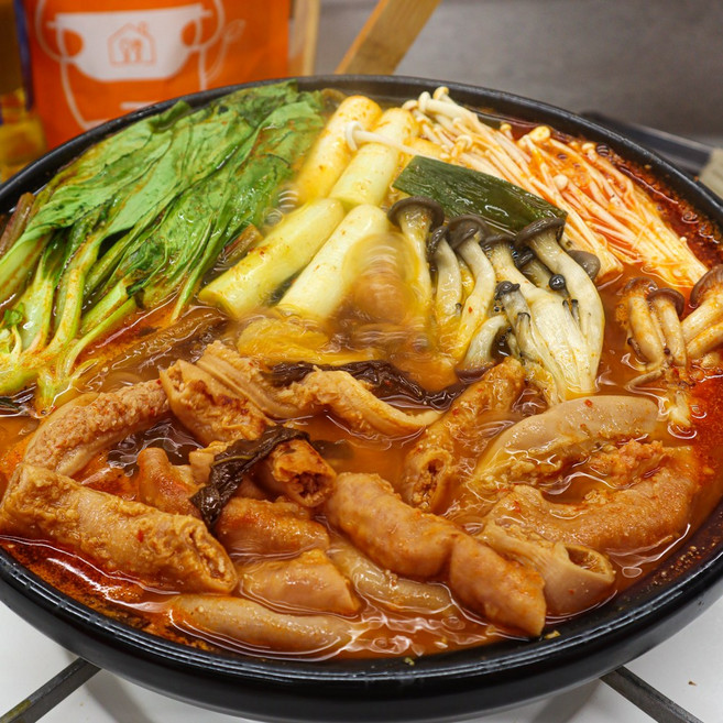얼큰 매콤 소곱창전골 야식 홈파티 캠핑 밀키트, 3개, 1kg