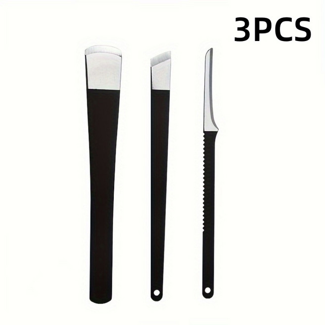 전문가용 내향성 발톱 및 굳은살 제거 키트 - 8종 스테인리스 스틸 페디큐어 도구 관리 네일 나이프 칼날, 03 3pcs