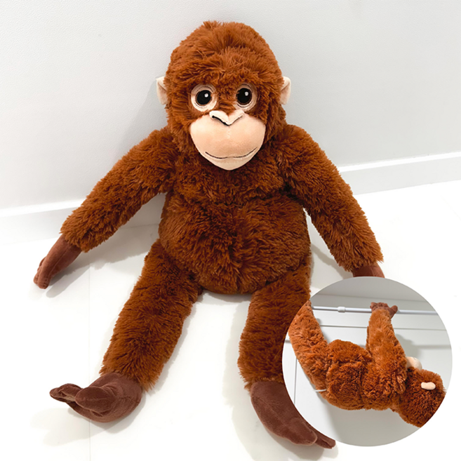 오랑우탄인형 오숭이 고숭이 애착인형 인형선물 66cm 초대형 수면인형 d0406, 1개, 대형오랑우탄