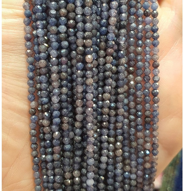 사파이어 2mm 9월 탄생석 비즈공예 재료 원석비즈 구슬 반지 팔찌 목걸이 diy 부자재