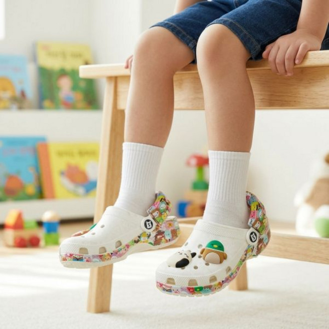 CROCS KIDS 아동 어린이 초등 스니커즈 일상화 운동화 크록스 스퀴시멜로 클래식 클로그 멀티 여름 아동