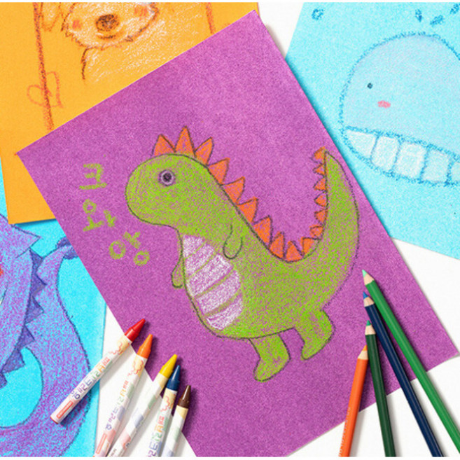 사포종이 10장 세트 그림그리기, 26.5 x 19 cm, 10개입