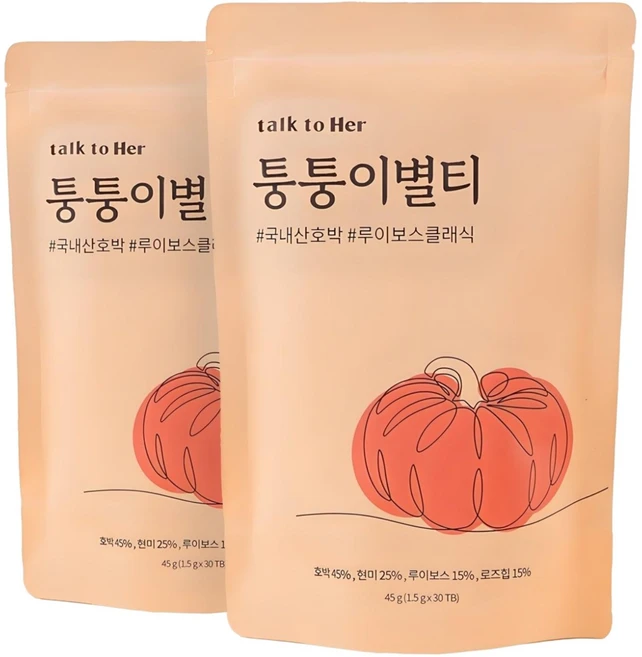 톡투허 퉁퉁이별티, 1.5g, 30개입, 2개 - 쿠팡