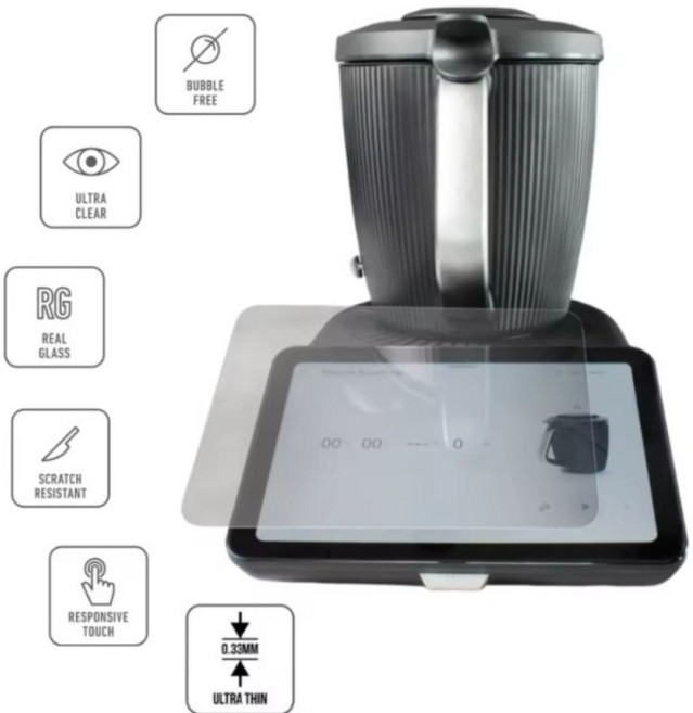 Thermomix TM5 기계 주방용 강화 유리 보호기 1개, 02 TM6