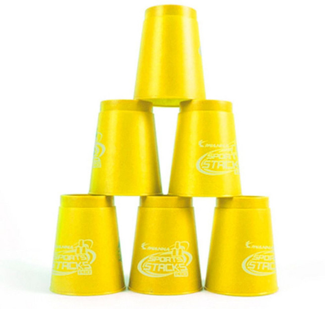 아이워너 스피드컵쌓기 스포츠스택스 프로 (옐로우) 컵쌓기 컵쌓기놀이 스택스 aas+7104LV, 빠른배송