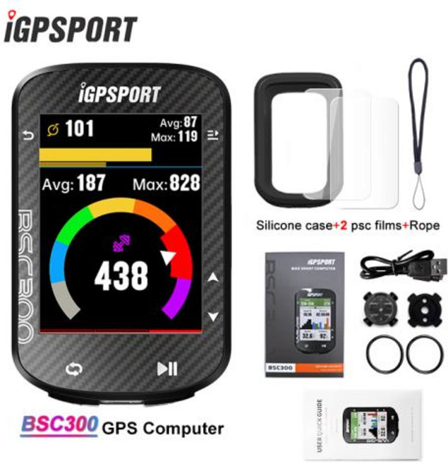 IGPSPORT-IGS520 iGS320 iGS50S 컴퓨터 ANT + 무선 자전거 속도계 블루투스 GPS 경로 네비게이션 스마트, 1)BSC300, 1개