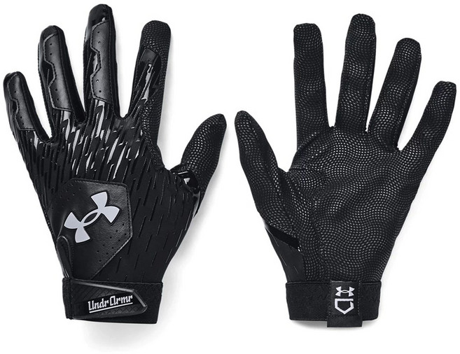 [1378764-004] 언더아머 클린업 배팅장갑 (올검정), 1개