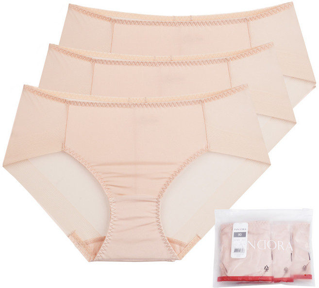 판도라by비비안 데일리 미디 누디 햄라인 기본 팬티 3매입 세트