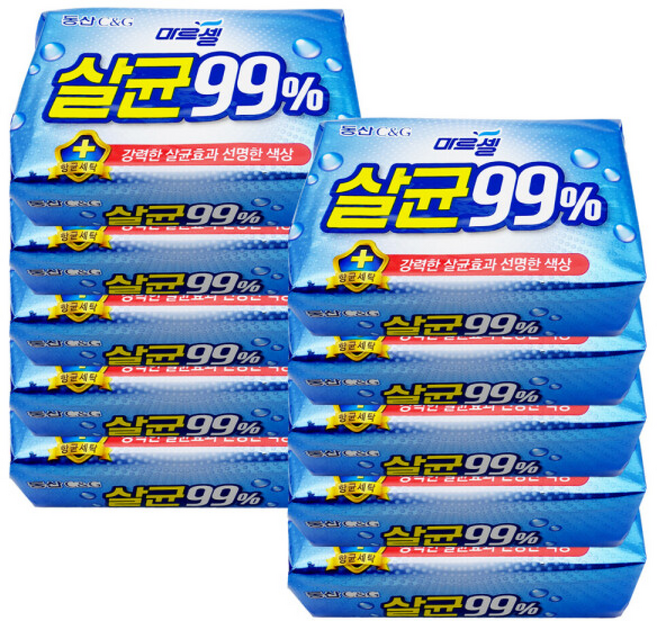 동산 마르셀 살균99% 세탁비누 /표백비누 무궁화, 230g, 10개