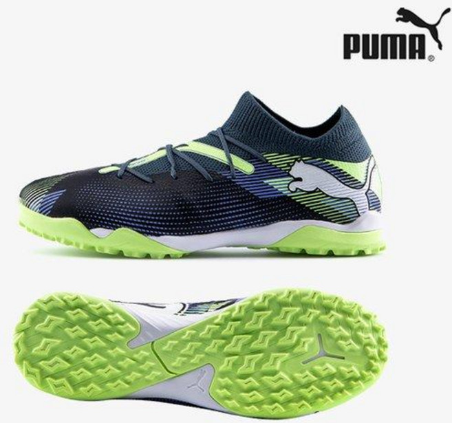 푸마 남성 풋살화 퓨쳐7 매치 TT 네이비 연두 미드
