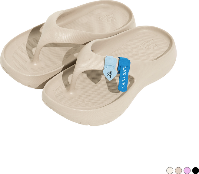 하티 5cm 키높이 쪼리 통굽 플립플랍 5color