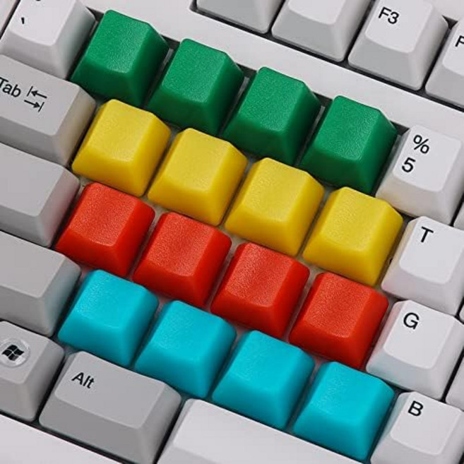 4개의 논슬립 정전식 키캡 R1 R2 R3 R4 POM 빈 키보드 Topre Fc660c HHKB 프로페셔널 해피 해킹 리얼포스 R2*4개 파란색 NO.2