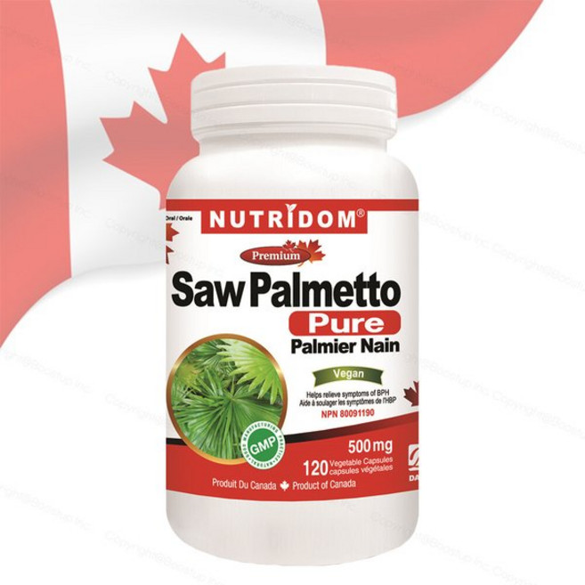 뉴트리돔 캐나다 쏘팔메토 500mg 120캡슐, 1개, 120